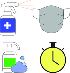 Corona Precaution Vector Design 