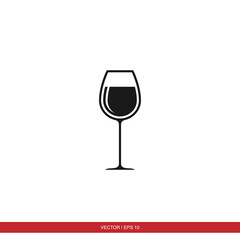 Wine Glass icon vector