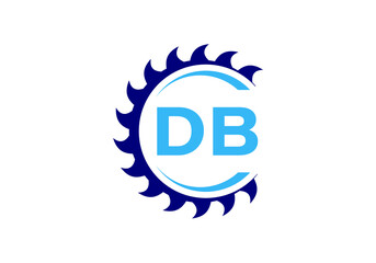 Initial Monogram Letter D B Logo Design Vector Template. D B Letter Logo Design