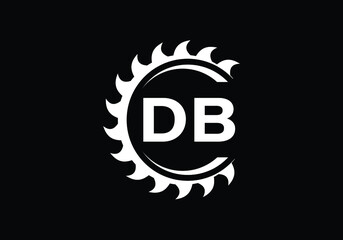 Initial Monogram Letter D B Logo Design Vector Template. D B Letter Logo Design - obrazy, fototapety, plakaty