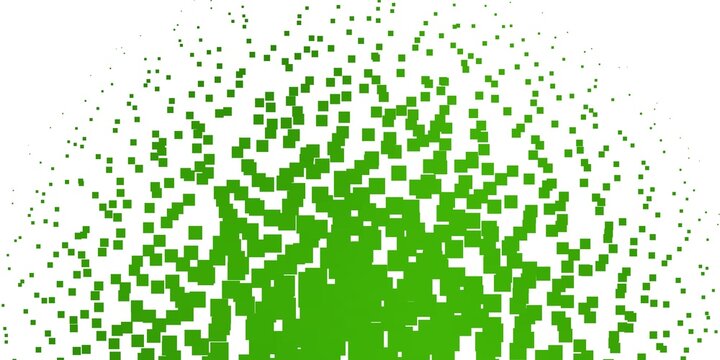 Light Green vector background in polygonal style. Colorful illustration with gradient rectangles and squares. Pattern for business booklets, leaflets