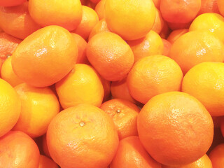 Fresh Oranges at the market, Fruits background