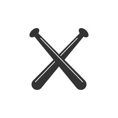 baseball bat vector design template illustration
