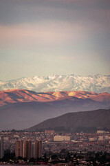 hills and tonality mixed with the city