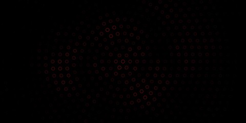 Dark Red, Yellow vector layout with circles. Abstract decorative design in gradient style with bubbles. Pattern for wallpapers, curtains.