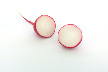 Close up view of radish