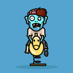 Zombie Mascot illustration design