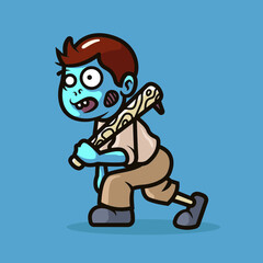 Obraz premium Zombie Mascot illustration design