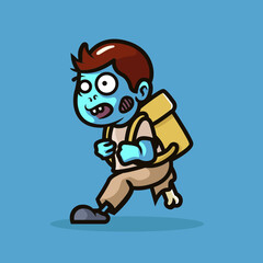 Fototapeta premium Zombie Mascot illustration design