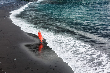Atlantic ocean wild coast, Tenerife, Canary islands, Spain