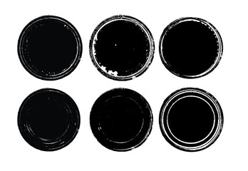 Grunge post Stamps Collection, Circles. Banners, Insignias , Logos, Icons, Labels and Badges Set . vector distress textures.blank shapes.