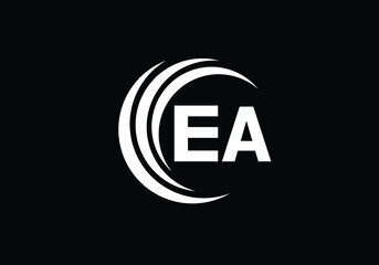 E A Initial Letter Logo design, Graphic Alphabet Symbol for Corporate Business Identity