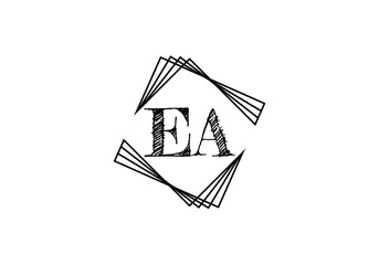 E A Initial Letter Logo design, Graphic Alphabet Symbol for Corporate Business Identity