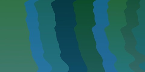 Light BLUE vector template with wry lines. Bright illustration with gradient circular arcs. Pattern for booklets, leaflets.