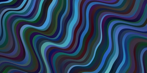 Dark BLUE vector background with lines.