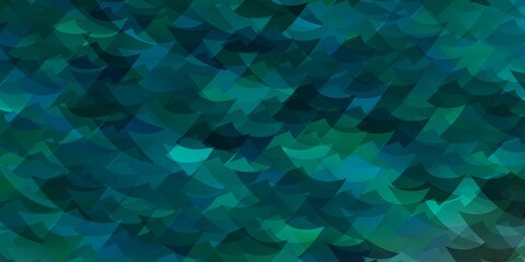 Obraz premium Light Green vector backdrop with lines, triangles.