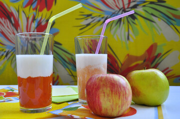 Healthy Apple and carrot juice