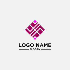 business logo design templates, with abstract rhombus icons