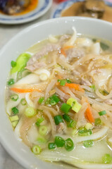 pork, pickled mustard green noodles