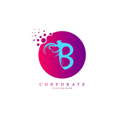 B Initial Logo Corporate. B Letter Logo