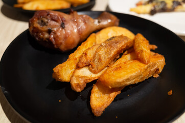 fries on a plate