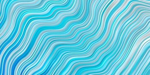 Fototapeta premium Light BLUE vector background with wry lines. Bright illustration with gradient circular arcs. Template for cellphones.