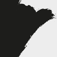 Hand painted vector brush stroke banners.