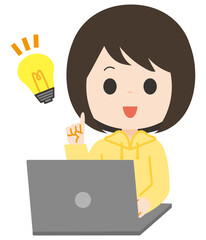 女子　ノートパソコン　ポイント