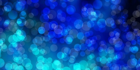 Light BLUE vector backdrop with dots. Abstract illustration with colorful spots in nature style. New template for a brand book.