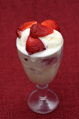 STRAWBERRIES AND ICE CREAM