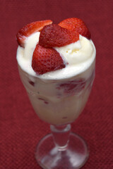 STRAWBERRIES AND ICE CREAM