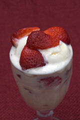 STRAWBERRIES AND ICE CREAM