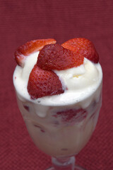 STRAWBERRIES AND ICE CREAM
