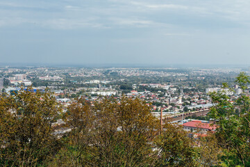 Beautiful view of the city from a height