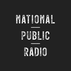 National Public Radio Vector Text Illustration Background