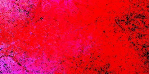 Dark pink, yellow vector background with spots.