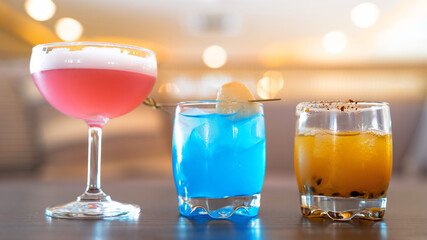 Welcome drink in the hotel or spa, Tropical juice.