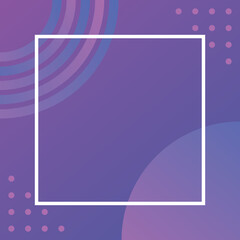 Gradient, Abstract Geometric Border Frame Wallpaper Vector Illustration Background