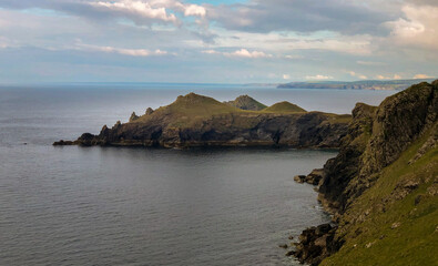 Rumps Point Polzeath Cornish sea cliffs