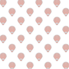 shells sea animals pattern background