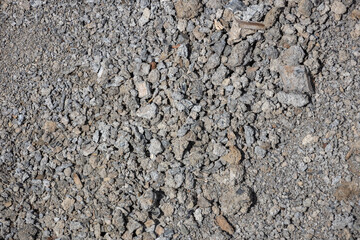 Texture background with stones of different fractions.