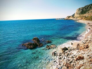 photo of the coast of the Mediterranean Sea in Turkey