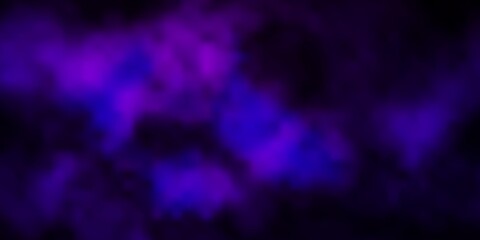 Dark Pink vector template with sky, clouds. Abstract illustration with colorful gradient clouds. Colorful pattern for appdesign.