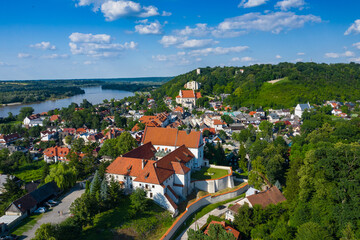 Kazimierz Dolny, Poland. Aerial view of Old Town. Kazimierz Dolny is a popular tourist destination...