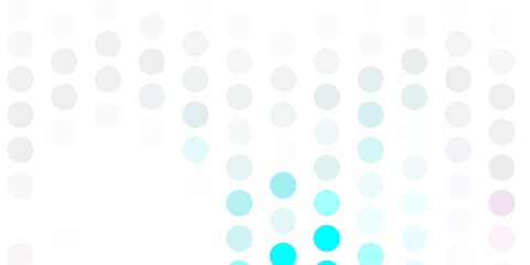 Light pink, blue vector texture with disks.