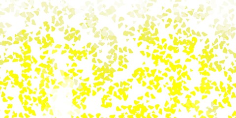 Light yellow vector template with abstract forms.
