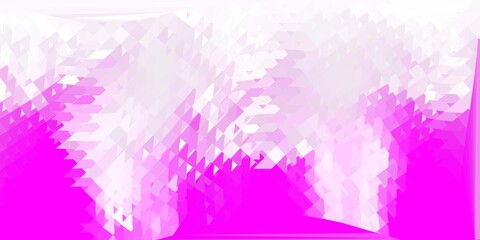 Fototapeta na wymiar Light pink vector poly triangle layout.