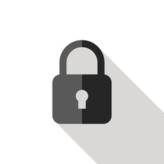 Lock vector icon concept. Flat icon Lock.
