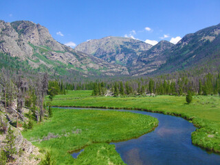 mountain landscape with river (Colorado)