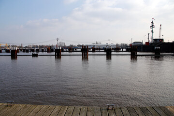Kiel Canal, Brunsbuettel, Schleswig-Holstein, Germany, Europe
